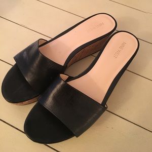 Nine West cork wedge sandals